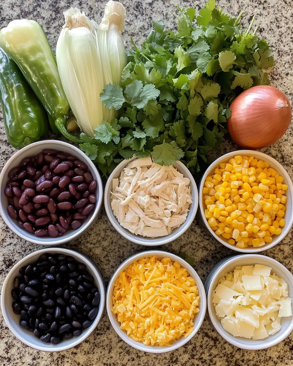 Ingredients for Savor the Simplicity of Easy Green Enchilada Chicken Soup