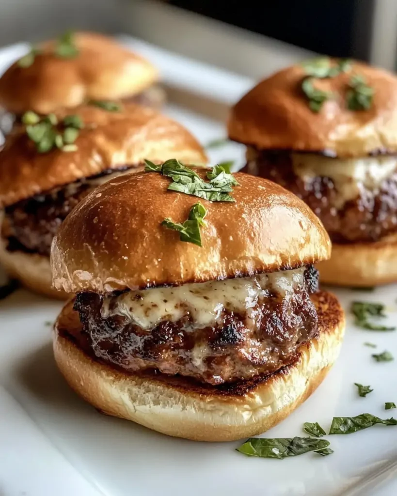 Mouthwatering Meatball Sliders with Irresistible Garlic Parmesan Butter - Featured Image