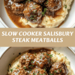 Slow Cooker Salisbury Steak Meatballs: Comfort Food Made Easy