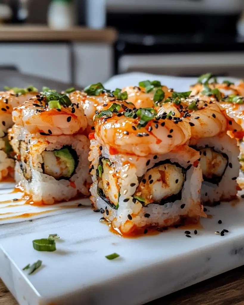Savor the Heat with Spicy Shrimp Sushi Stacks - Featured Image