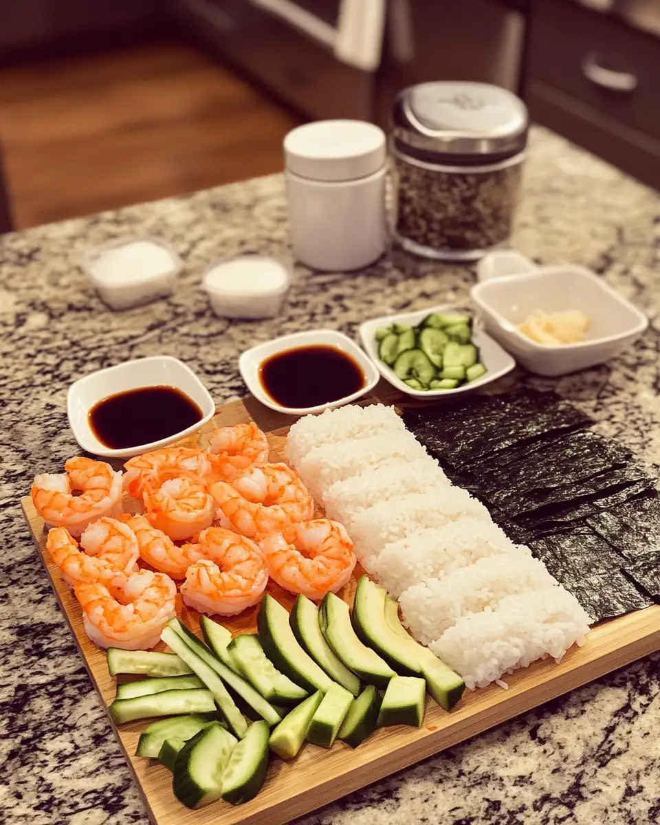 Ingredients for Savor the Heat with Spicy Shrimp Sushi Stacks