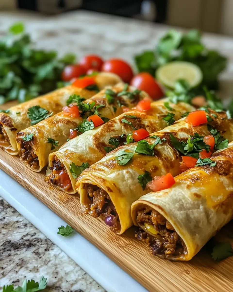 Final dish - Taco Tortilla Roll Ups: The Ultimate Party Snack Sensation