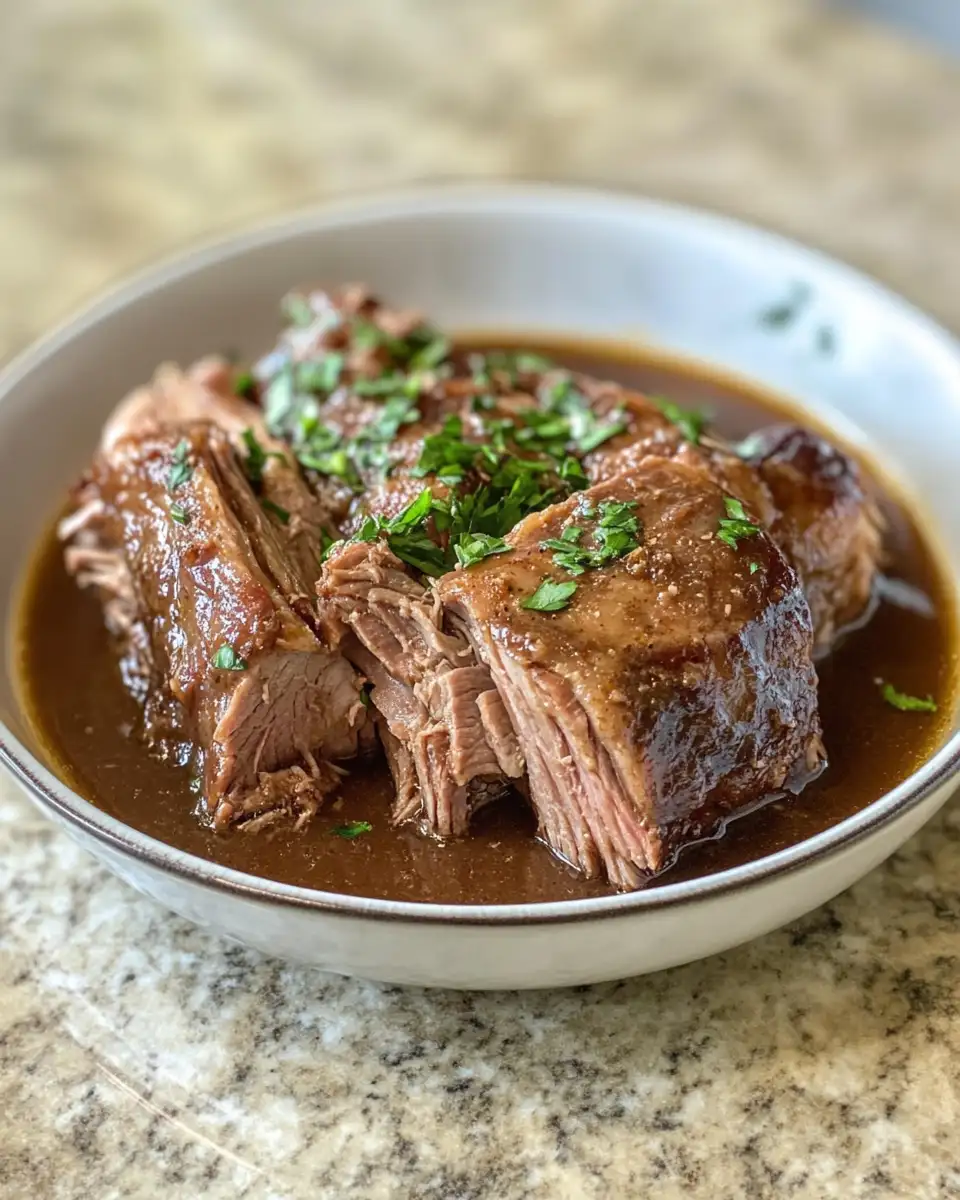 Final dish - Fall in Love with Apple Cider Braised Pork Shoulder Slow Cooked to Perfection