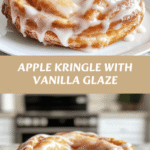 Irresistible Apple Kringle with Creamy Vanilla Glaze Recipe