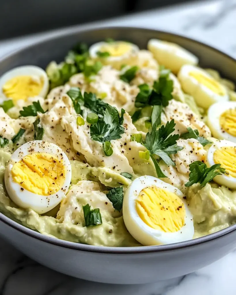 Creamy Avocado Chicken Egg Salad That Will Elevate Your Lunch Game - Featured Image