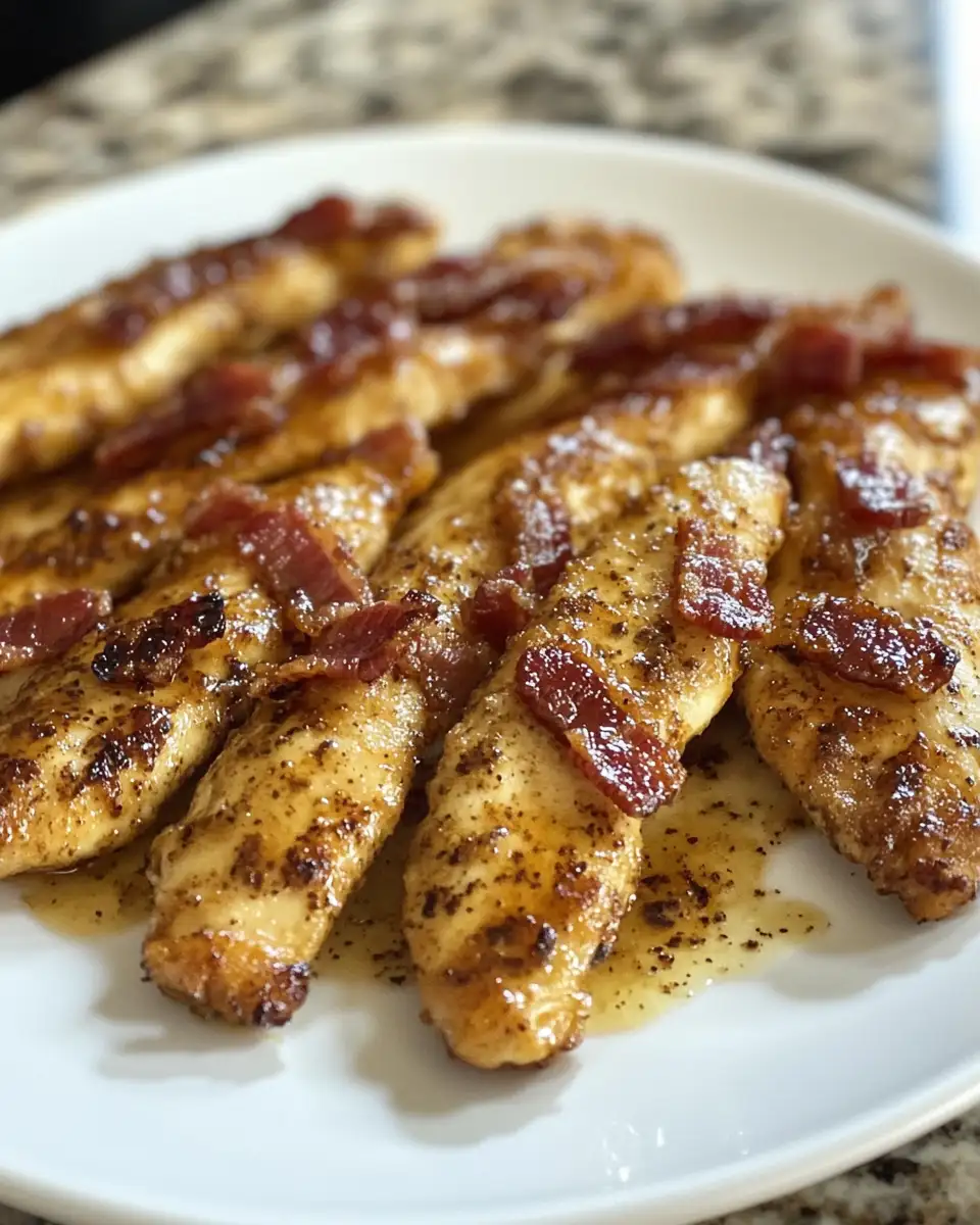 Final dish - Irresistible Bacon Brown Sugar Chicken Tenders You Have to Try