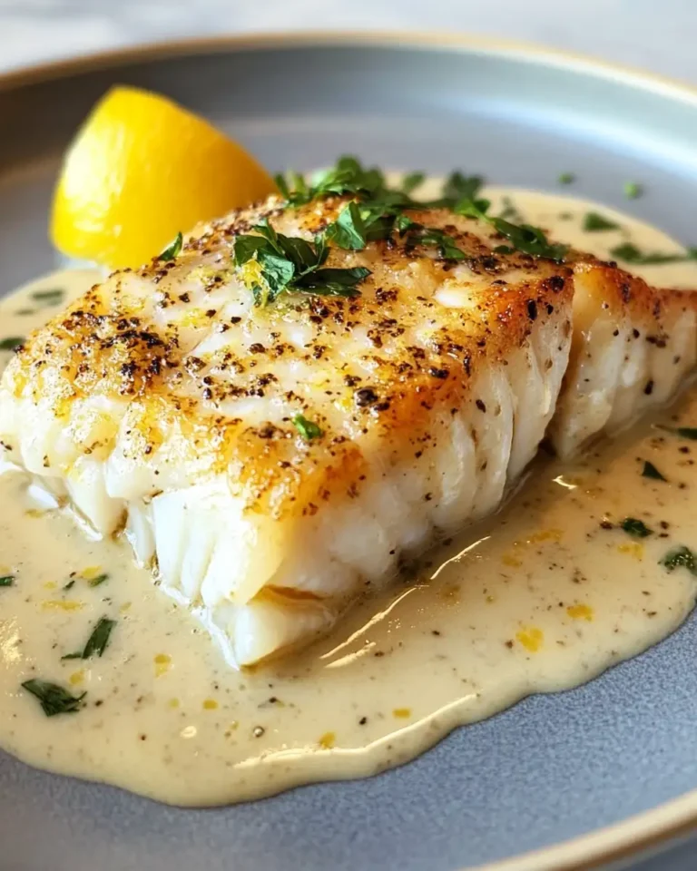 Irresistible Baked Cod in Coconut Lemon Cream Sauce Recipe - Featured Image