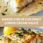 Irresistible Baked Cod in Coconut Lemon Cream Sauce Recipe