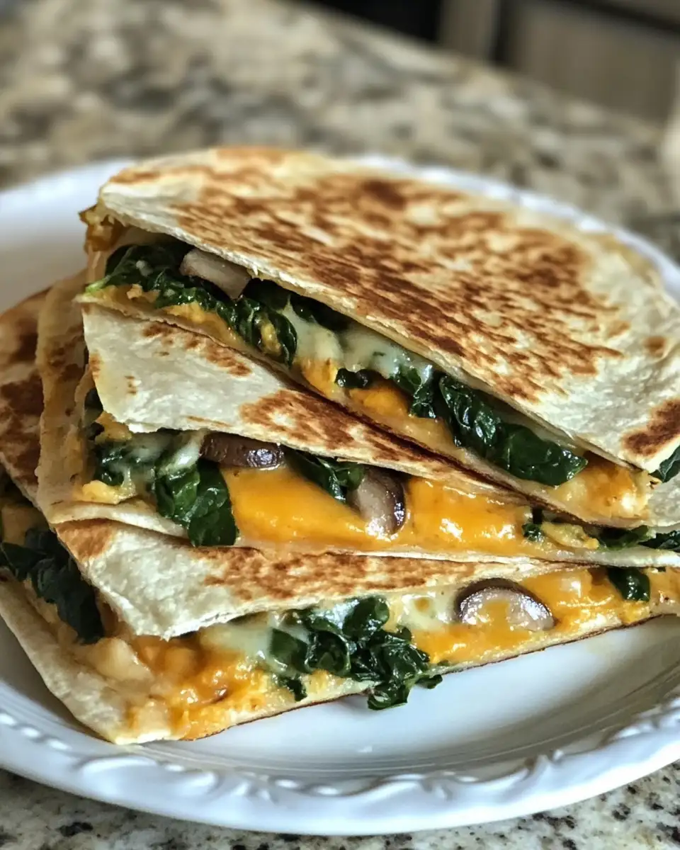Mouthwatering Baked Spinach Mushroom Quesadillas You Need to Try - Featured Image