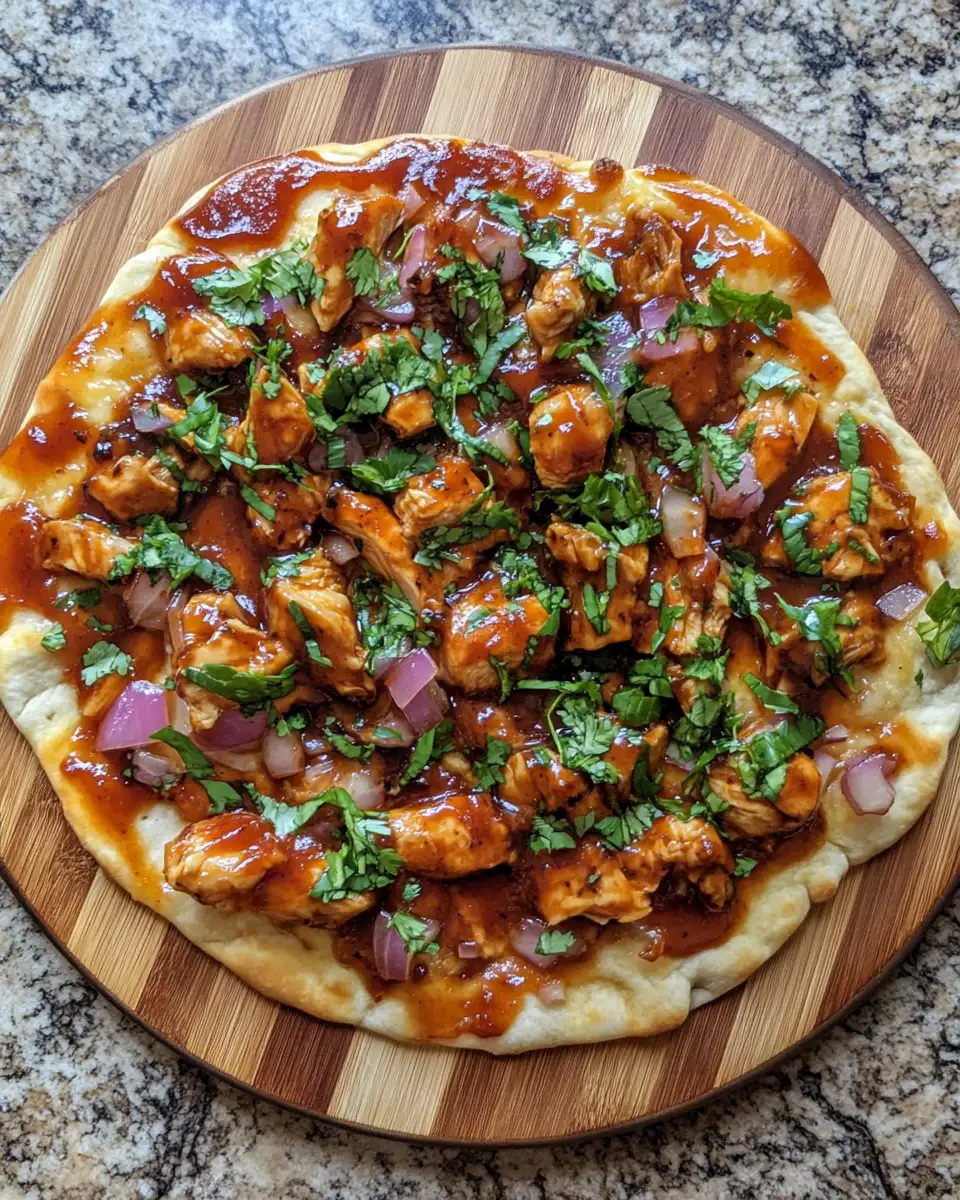 Final dish - Irresistible BBQ Chicken Flatbread Recipe You Need to Try Today