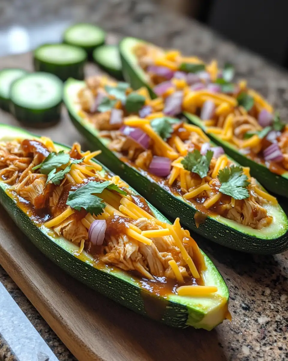 Ingredients for Deliciously Easy BBQ Chicken Zucchini Boats You Have to Try