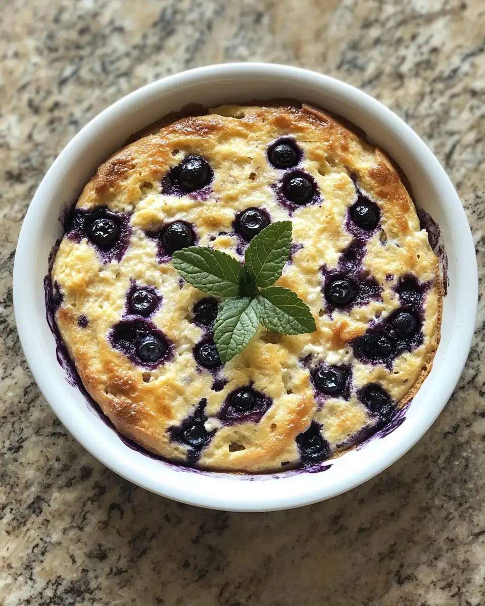 Final dish - Blueberry Cottage Cheese Breakfast Bake That Will Brighten Your Morning