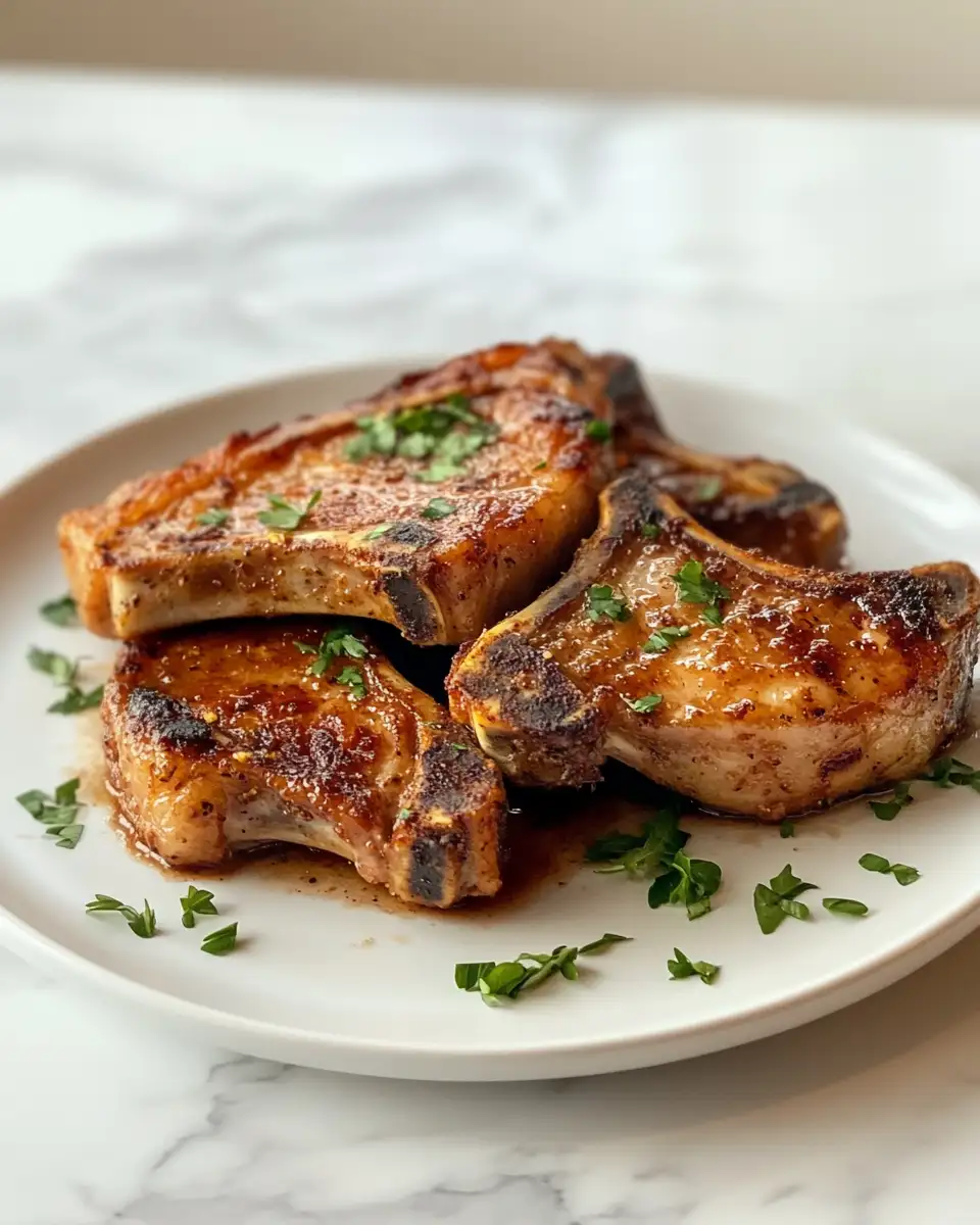 Final dish - Irresistible Brown Sugar Pork Chops That Melt in Your Mouth