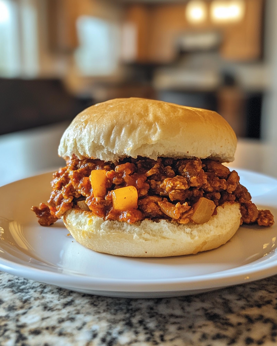 Final dish - Spice Up Dinner with Bold and Savory Cajun Chicken Sloppy Joes