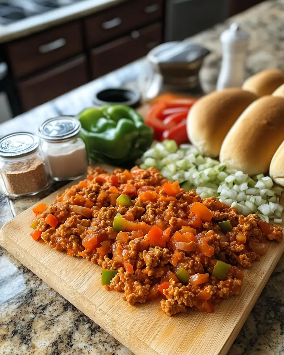 Ingredients for Spice Up Dinner with Bold and Savory Cajun Chicken Sloppy Joes