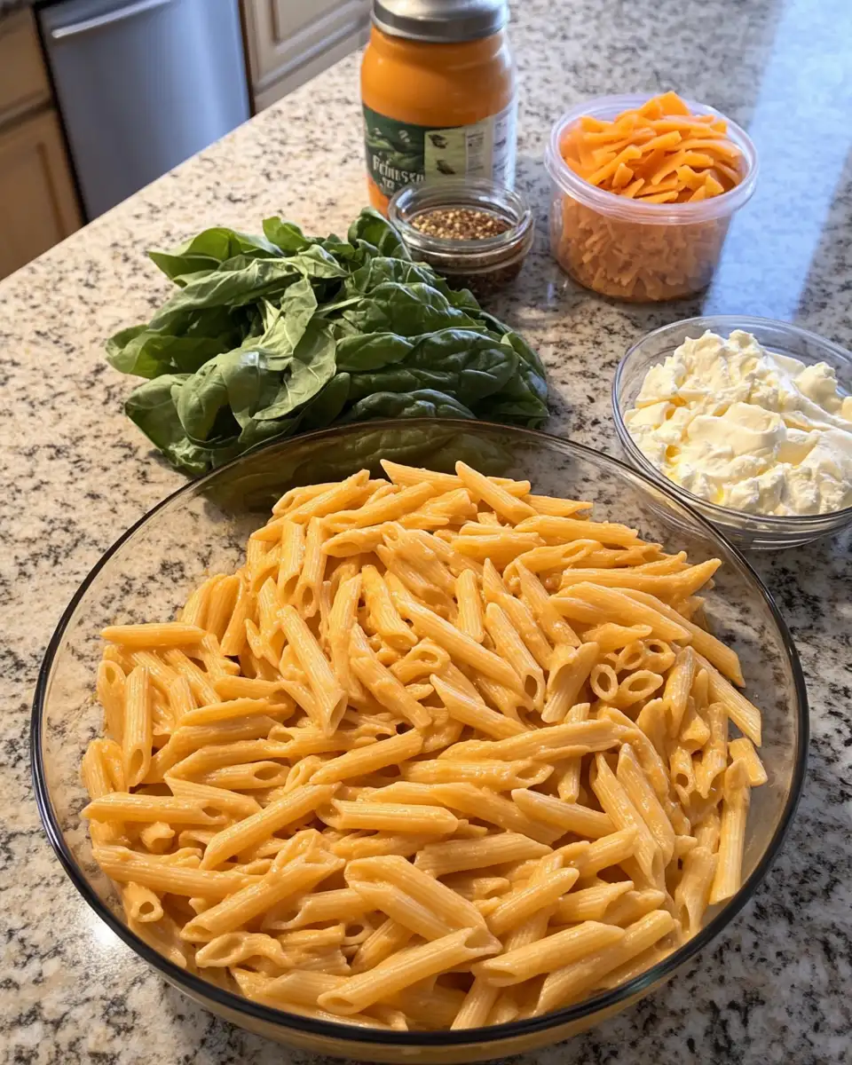 Ingredients for Irresistible Cajun Cream Cheese Chicken Pasta Bake Recipe You Need to Try