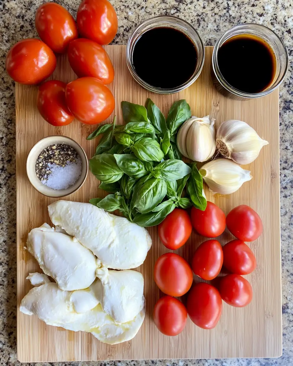 Ingredients for Irresistible Caprese Stuffed Chicken Recipe That Will Wow Your Taste Buds
