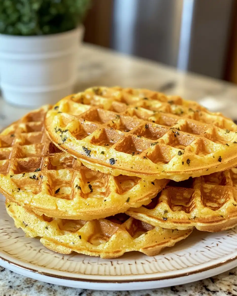 Irresistible Cheddar Jalapeño Cornbread Waffles You Need to Try - Featured Image