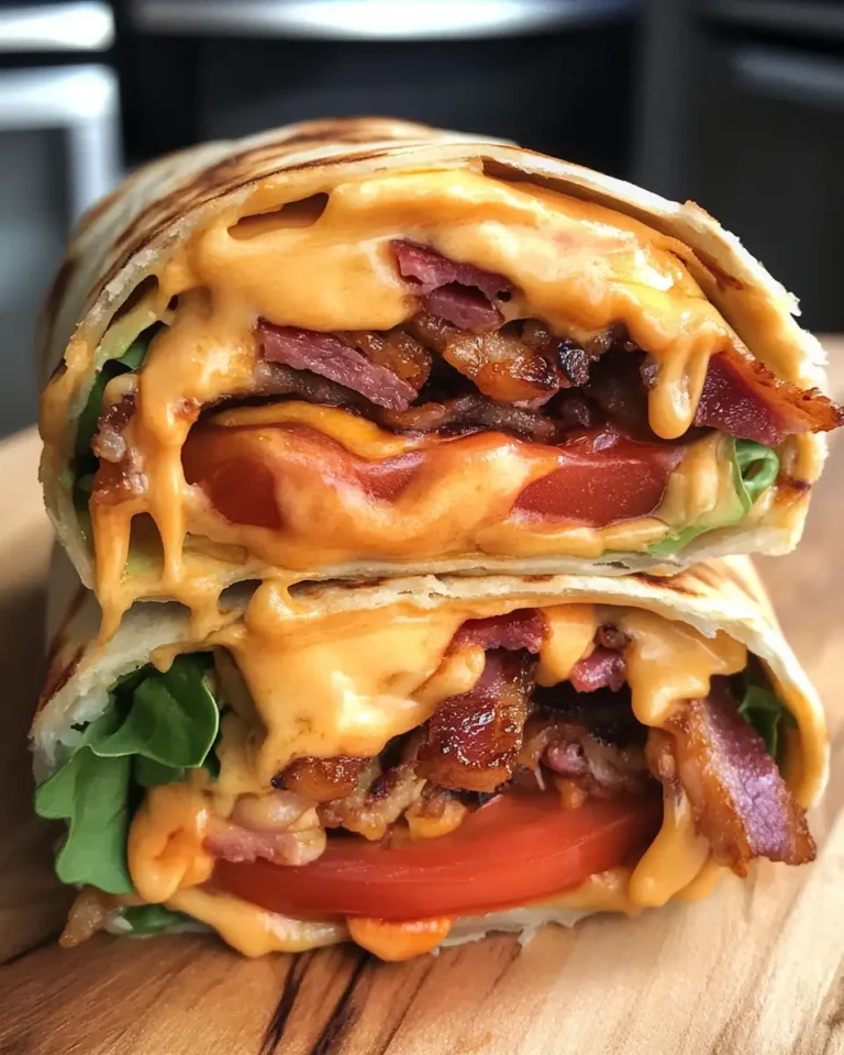 Irresistible Cheesy Bacon Burger Wraps You Need to Try Today - Featured Image