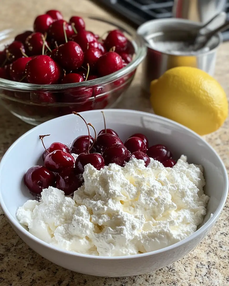Ingredients for Irresistible Cherry Cheesecake Fluff Recipe You Need to Try
