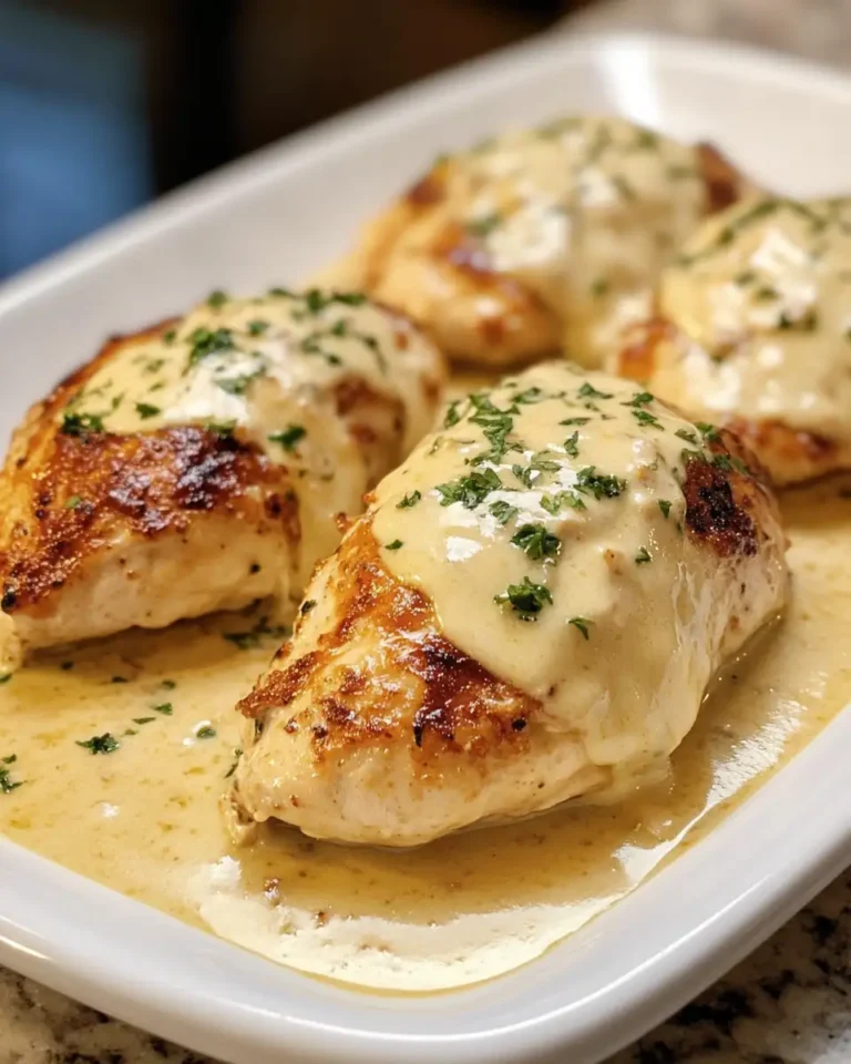 Irresistible Chicken Pillows with Creamy Parmesan Sauce Recipe - Featured Image