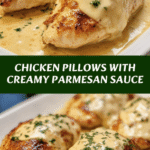Irresistible Chicken Pillows with Creamy Parmesan Sauce Recipe