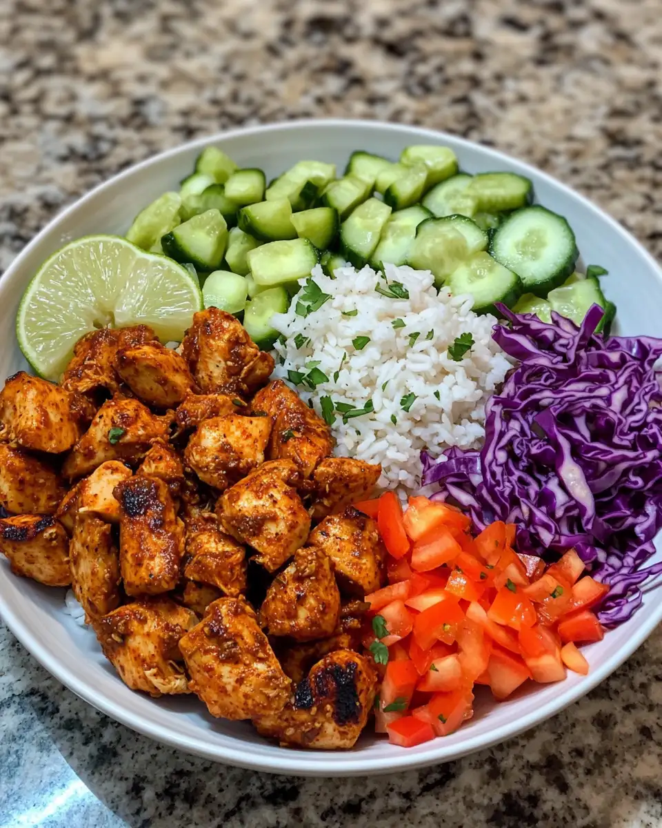 Ingredients for Spice Up Your Dinner with a Chili Chicken Bowl and Coconut Lime Drizzle