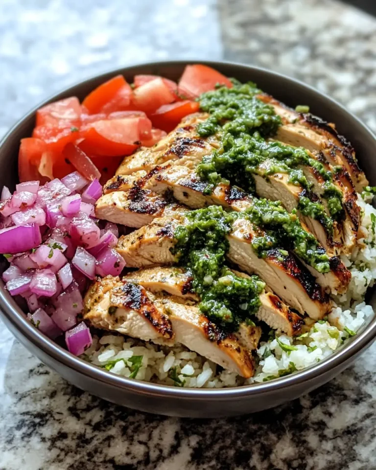 Chimichurri Grilled Chicken Bowl with Garlic Sauce That Will Elevate Your Dinner Game - Featured Image