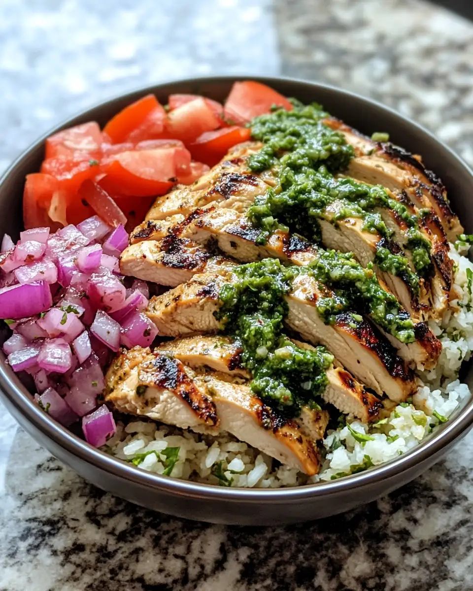 Chimichurri Grilled Chicken Bowl with Garlic Sauce That Will Elevate Your Dinner Game - Featured Image
