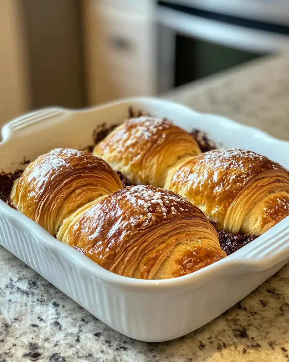 Final dish - Decadent Chocolate Croissant Bake Recipe You Need to Try