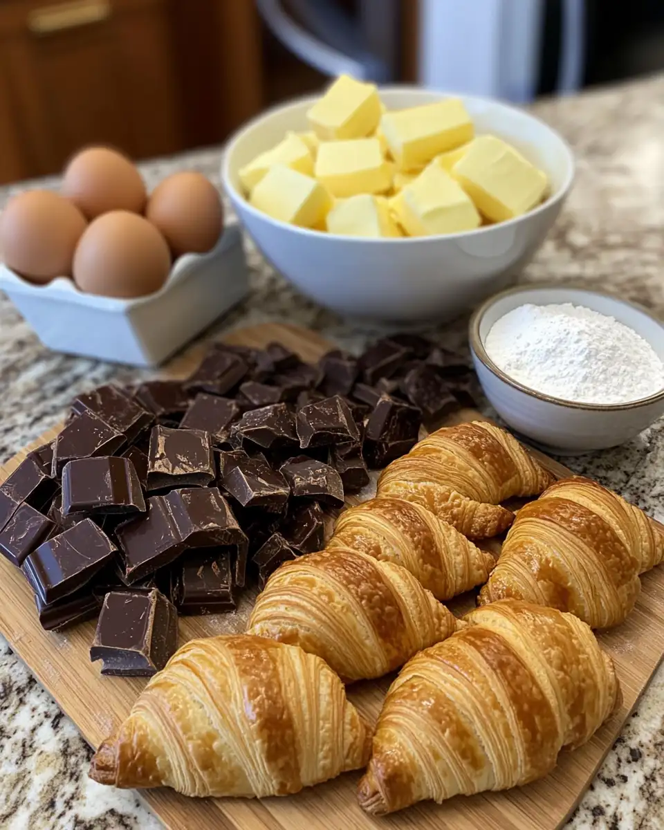 Ingredients for Decadent Chocolate Croissant Bake Recipe You Need to Try