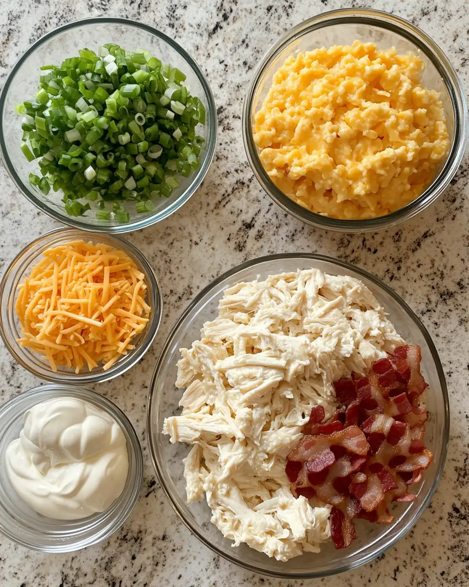 Ingredients for The Ultimate Crack Chicken Casserole Recipe You Need to Try