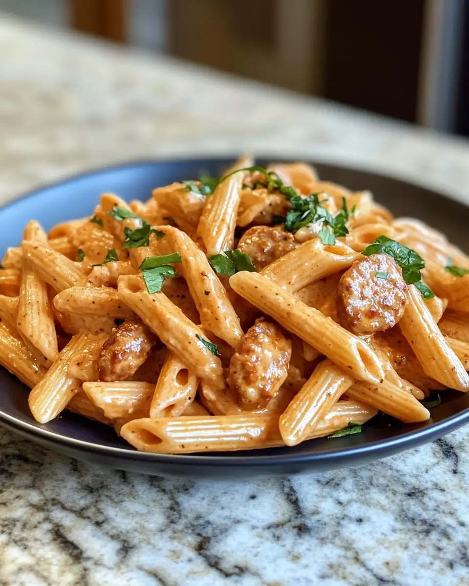 Final dish - Irresistibly Creamy Cajun Sausage Pasta Recipe You Need to Try