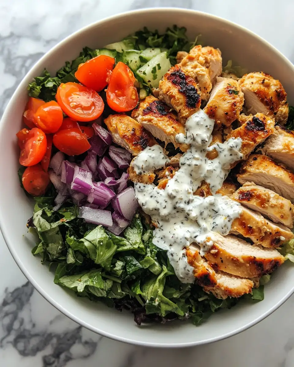 Irresistible Creamy Chicken Bowls with Tangy Feta Sauce Recipe - Featured Image