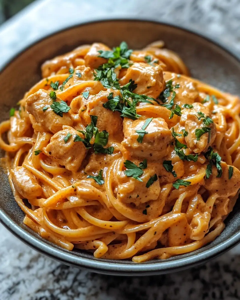 Final dish - Creamy Cowboy Butter Chicken Linguine That Will Steal Your Heart