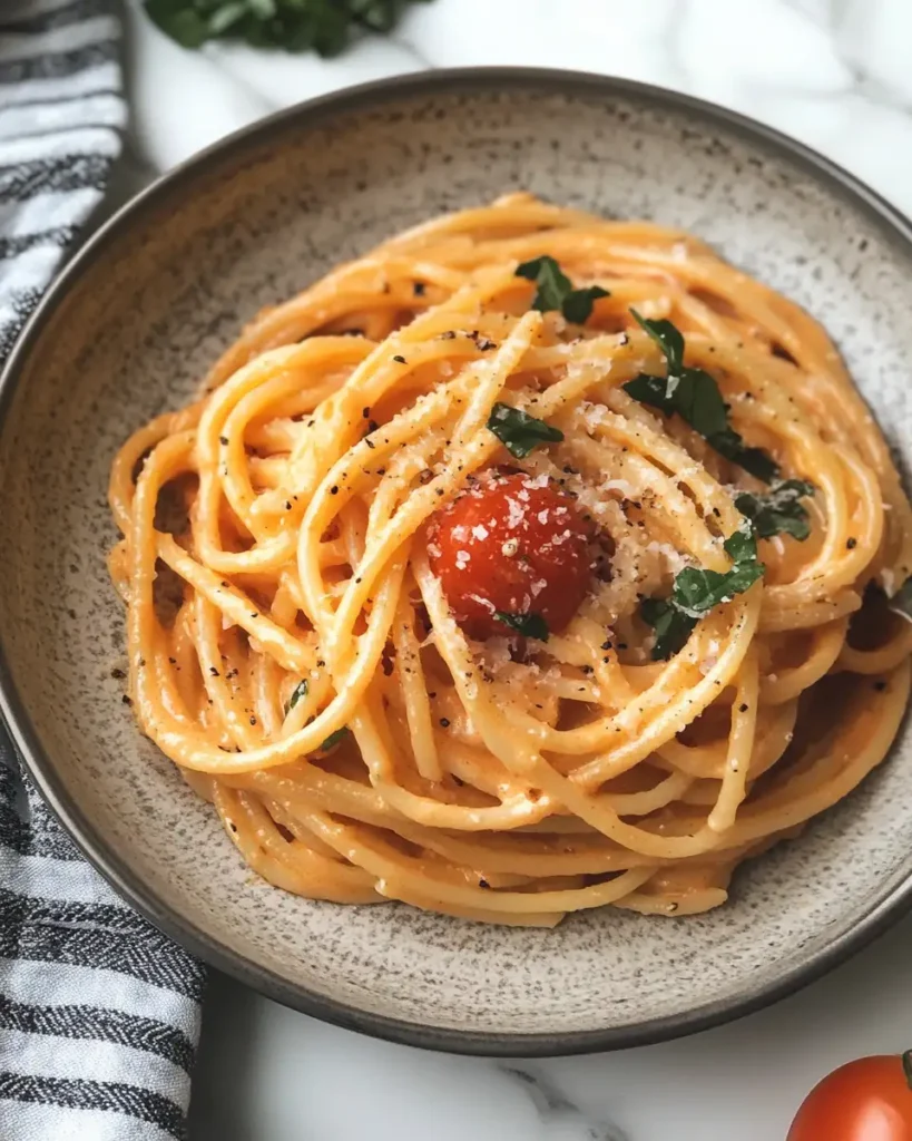Indulge in the Ultimate Creamy Garlic Tomato Pasta Delight - Featured Image