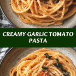 Indulge in the Ultimate Creamy Garlic Tomato Pasta Delight