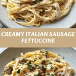 Indulge in the Ultimate Creamy Italian Sausage Fettuccine Delight
