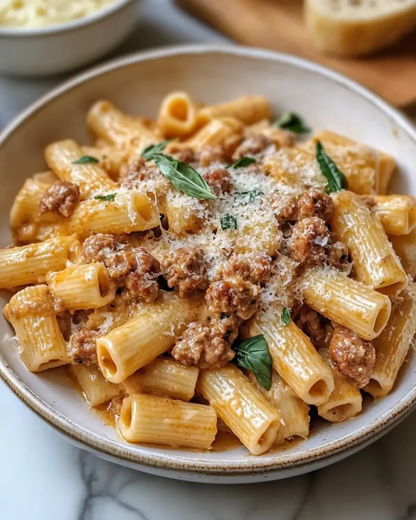 Irresistible Creamy Italian Sausage Rigatoni Recipe You Need to Try - Featured Image