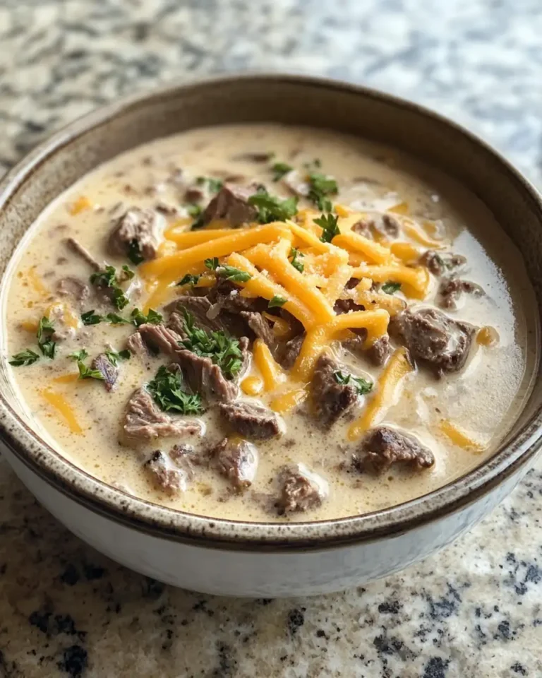 Dive Into Comfort with This Creamy Philly Cheese Steak Soup Recipe - Featured Image