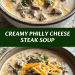 Dive Into Comfort with This Creamy Philly Cheese Steak Soup Recipe