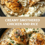 The Ultimate Creamy Smothered Chicken and Rice Recipe You Need to Try
