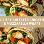 Crispy Air Fryer Chicken and Mozzarella Wraps You Need to Try Today