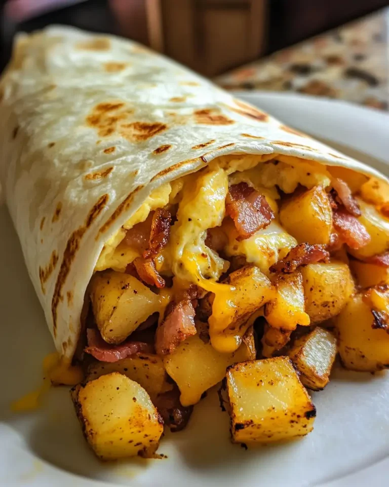 Ultimate Crispy Bacon Egg and Cheese Burrito with Perfectly Seasoned Potatoes - Featured Image