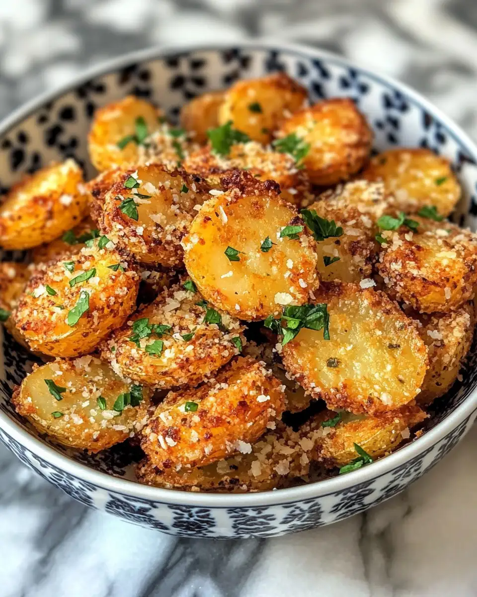 Final dish - Irresistibly Crispy Crunchy Parmesan Potatoes You Need to Try