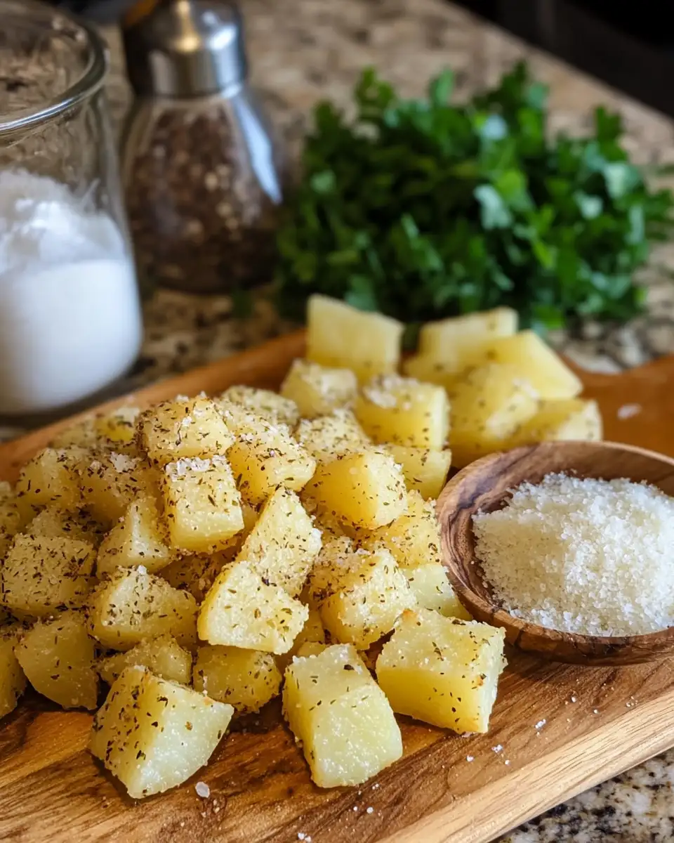 Ingredients for Irresistibly Crispy Crunchy Parmesan Potatoes You Need to Try