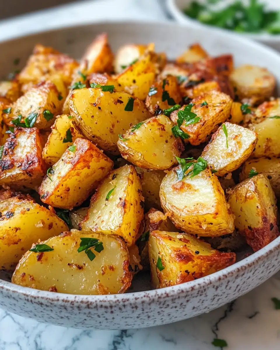Irresistibly Crispy Garlic Butter Potatoes You Have to Try - Featured Image
