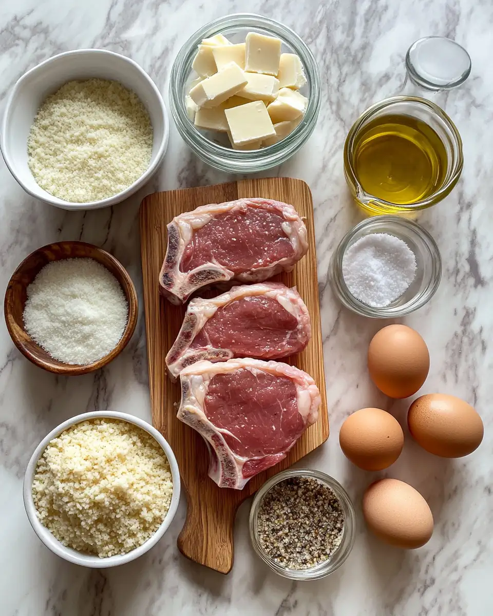 Ingredients for Crispy Garlic Parmesan Pork Chops That Will Steal the Show