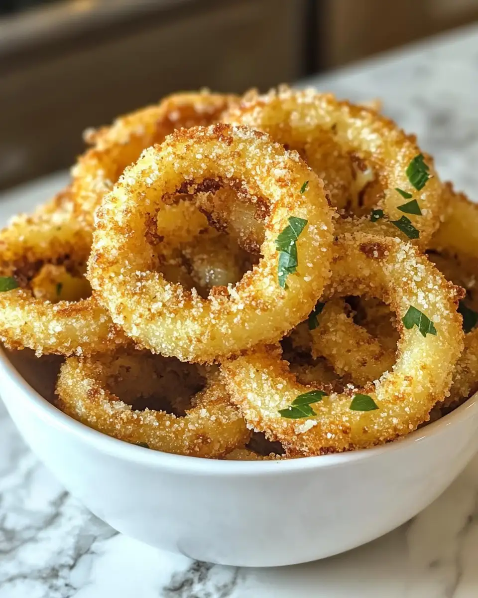 Final dish - Crispy Parmesan Onion Ring Chips Recipe That Will Elevate Your Snack Game