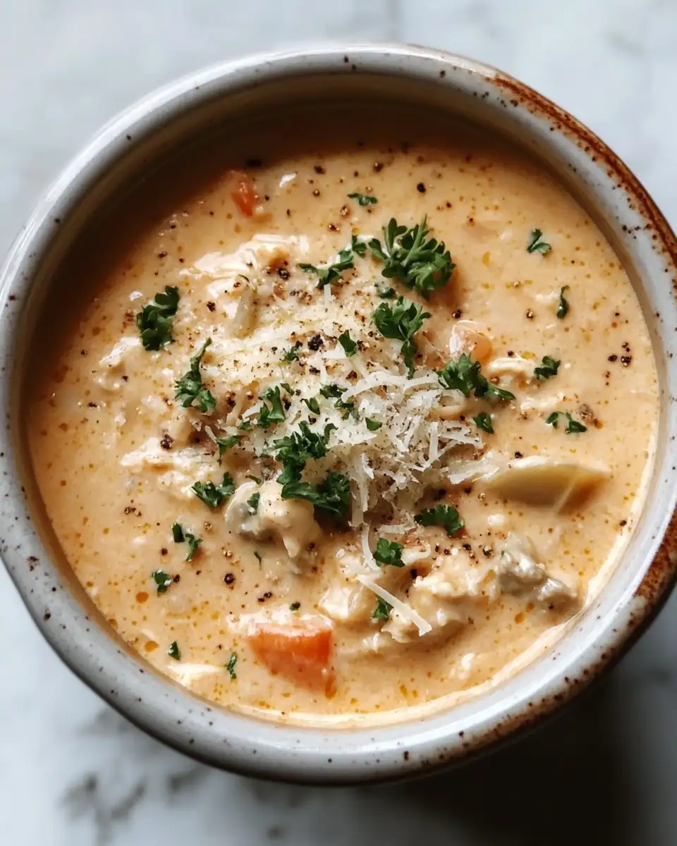 Cozy Up with Crock Pot Creamy Chicken Parmesan Soup - Featured Image